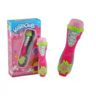 Instrumenty muzyczne dla dzieci - Lean Toys Różowy mikrofon karaoke melodie - wysyłka w 24h !!! - miniaturka - grafika 1