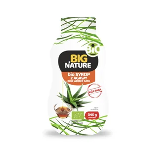 BIG NATURE Syrop z agawy blue webber dark BIO 340g - BIG NATURE 5903293144688 - Cukier i słodziki - miniaturka - grafika 1