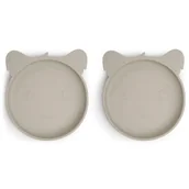 Miseczki i talerzyki dla dzieci - 2 Talerzyki Silikonowe Koala Cobblestone Nuuroo - miniaturka - grafika 1