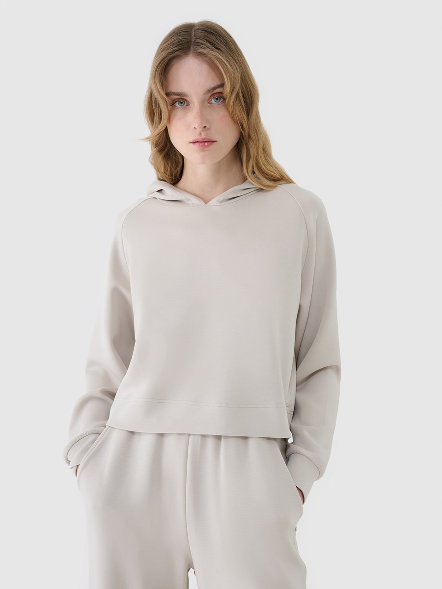 BLUZA DAMSKA 4F DRESOWA NIEROZPINANA Z KAPTUREM TSWSF1562 SS25 XL