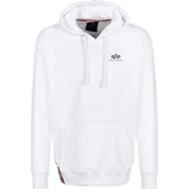 Odzież taktyczna i umundurowanie - Bluza z kapturem Alpha Industries Small Logo Basic 196318 09 - Biała  XL - miniaturka - grafika 1