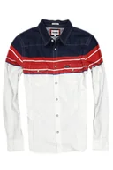 Koszule męskie - WRANGLER LS WESTERN SHIRT SCARLET RED - miniaturka - grafika 1