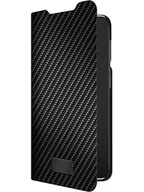 Etui i futerały do telefonów - Black Rock - Etui o wyglądzie karbonu pasuje do Samsung Galaxy S22 5G I etui na telefon komórkowy, funkcja stojaka, wygląd karbonu, zapięcie magnetyczne (czarny) - miniaturka - grafika 1