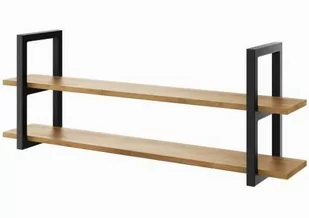 Półka wisząca na książki LOFT NEBRASKA D2 60-160cm H:45 - Półki do salonu - miniaturka - grafika 1