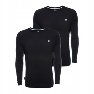 Zestaw longsleeve męski z elastanem czarny 2-pak Ombre Z40 V3 rozmiar XXL - Koszulki męskie - miniaturka - grafika 1