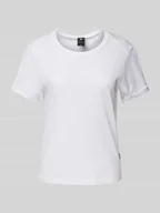 Koszulki i topy damskie - T-shirt z wyhaftowanym logo - miniaturka - grafika 1