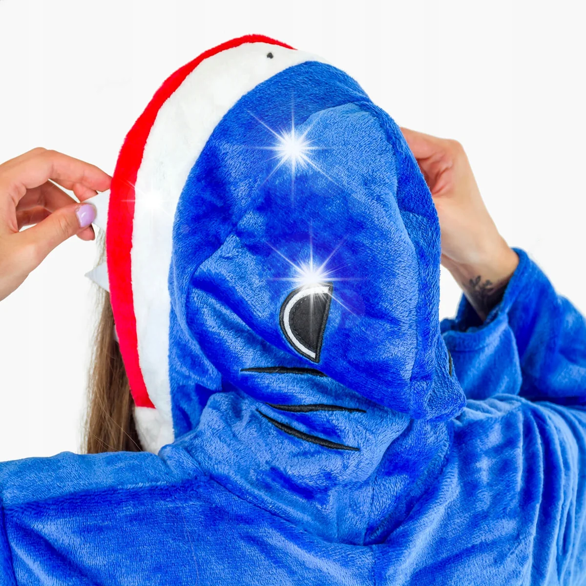 Piżama przebranie zapinana kombinezon dres S rekin kigui onesie