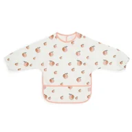 Śliniaki i fartuszki - Jollein - Śliniak fartuszkowy wodoodporny z kieszonką Peach - miniaturka - grafika 1