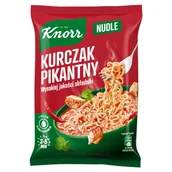 Zupy w płynie - Knorr Nudle Zupa danie kurczak pikantny 63 g - miniaturka - grafika 1