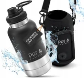 Shakery i bidony sportowe - Bidon butelka ze stali nierdzewnej - miniaturka - grafika 1