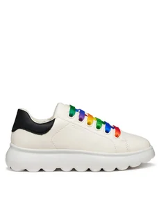 Geox Sneakersy J Puffypop J55MRA 000BC C0653 D Biały - Buty dla dziewczynek - miniaturka - grafika 1