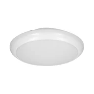 Lampy sufitowe - LAPIS LED 12W, plafon oświetleniowy z mikrofalowym czujnikiem ruchu, 800lm, IP65, 4000K, IK10, poliwęglan mleczny, biały - miniaturka - grafika 1