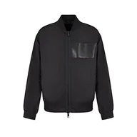 Kurtki męskie - Armani Exchange Męska kurtka bomberka, kolorowa, czarna, rozmiar L, czarny, L - miniaturka - grafika 1