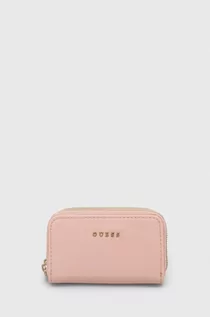 Portfele - Guess portfel damski kolor różowy - grafika 1