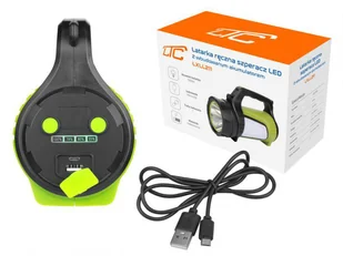 Latarka ręczna 1-LED 1200lm+COB/RED LIGHT akumulator 4500mAh IP65 wskaźnik poziomu naładowania - Latarki - miniaturka - grafika 3