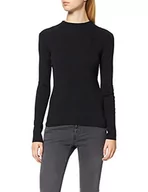 Swetry damskie - Marc O'Polo Damski sweter 109501460181, czarny, XL - miniaturka - grafika 1