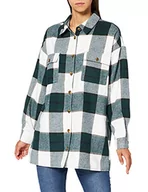 Koszule damskie - Noisy may Koszula damska, luźny krój, Blanc De Blanc/Checks:navy B/Ponderosa P/Rosin, L - miniaturka - grafika 1
