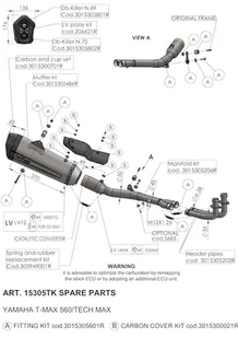 LeoVince uchwyt do rury wydechowej, część zamienna, zestaw uchwytów do układu wydechowego, stal nierdzewna - Części motocyklowe - miniaturka - grafika 1