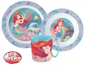 Zestawy naczyń dla dzieci - Mała Syrenka Zestaw Śniadaniowy Miska Talerz Kubek 350 - miniaturka - grafika 1