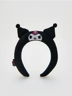 Ozdoby do włosów - Reserved - Opaska do włosów Kuromi - czarny - miniaturka - grafika 1