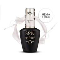 Lakiery hybrydowe - Lakier Hybrydowy Do Paznokci Biały Nude 974 Lactose Free 8ml Spn Nails - miniaturka - grafika 1