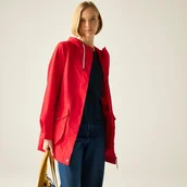 Kurtki i kamizelki sportowe damskie - Regatta Kurtka damska przeciwdeszczowa z membraną Norana Czerwony, Rozmiar: 38 - miniaturka - grafika 1