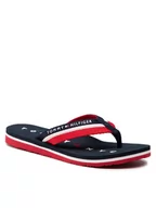 Klapki i japonki damskie - Tommy Hilfiger Japonki Tommy Loves Ny Beach Sandal FW0FW02370 Granatowy - miniaturka - grafika 1