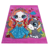 Dywany dla dzieci - Dywan dla dziewczynki z księżniczką N3-S52 - miniaturka - grafika 1