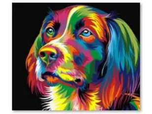 Haft Diamentowy, Obraz, Mozaika Diamentowa Diamond Painting, Pies - Kolor 30X30Cm - Malowanie po numerach - miniaturka - grafika 1