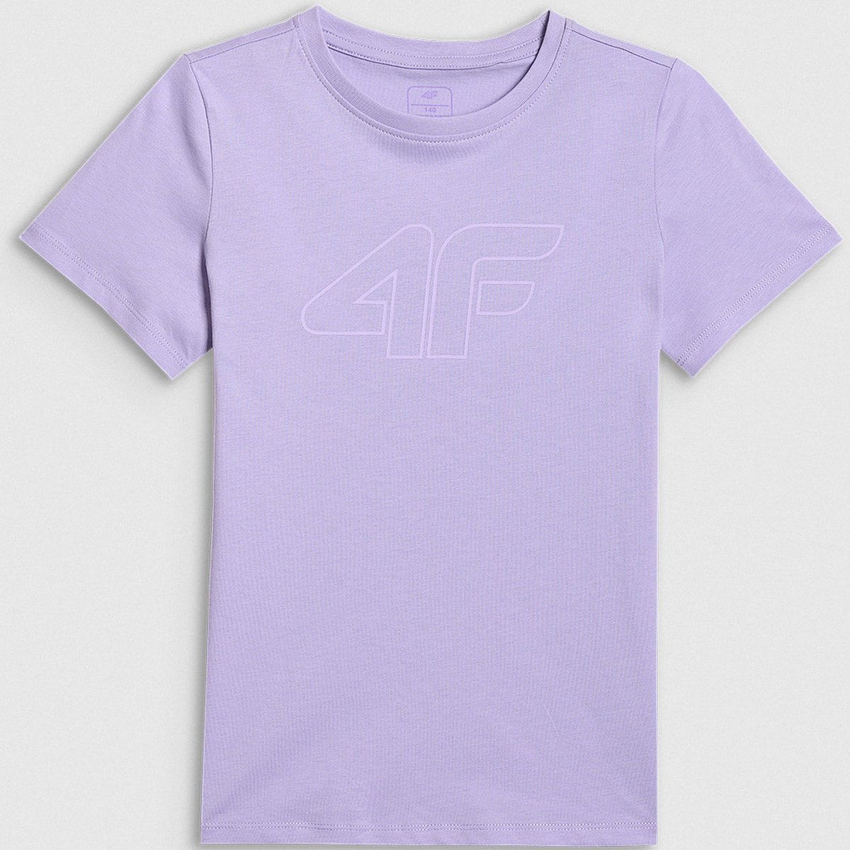 Koszulka Dziewczęca 4F T-shirt Sportowy Regular Fioletowy 4FJWSS26TTSHF3004 140