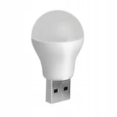 Gadżety USB - Żarówka LED na USB światło białe 1W 6500k - miniaturka - grafika 1