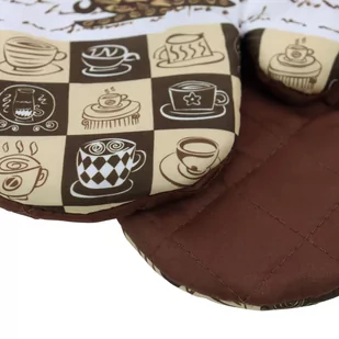 Rękawice Kuchenne z Magnesem Cappuccino II 0416FS02 - Fartuchy i rękawice kuchenne - miniaturka - grafika 2