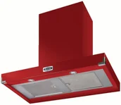 Okapy kuchenne - Falcon Contemporary 90 Wiśniowy szczotkowany nikiel - miniaturka - grafika 1