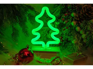 Neon FOREVER TF1 Wood Stand LED Choinka Zielony FLNW03 - Ozdoby bożonarodzeniowe - miniaturka - grafika 1