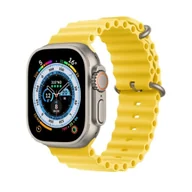 Akcesoria do smartwatchy - PASEK DO ZEGARKA APPLE WATCH 42/44/45/49mm SE/9/8/7/6/5/4/3/2/1 ŻÓŁTY - miniaturka - grafika 1