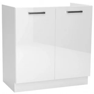 Biała szafka kuchenna pod zlewozmywak Elora 14X 80 cm połysk - Szafki kuchenne - miniaturka - grafika 1