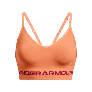 Damski Stanik sportowy UNDER ARMOUR UA SEAMLESS LOW LONG BRA 1357719-868 – Pomarańczowy - Biustonosze - miniaturka - grafika 1