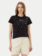 Koszulki i topy damskie - KARL LAGERFELD T-Shirt A2W17120 Czarny Regular Fit - miniaturka - grafika 1