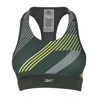 Biustonosze - Reebok Damski biustonosz sportowy, zielony kredowy, XL - miniaturka - grafika 1