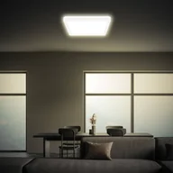 Lampy sufitowe - Briloner Lampa sufitowa LED Tava, biała, 24x24 cm, tworzywo sztuczne - miniaturka - grafika 1