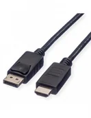 Kable - ROLINE DisplayPort Cable, DP - HDTV, M/M, czarny, 2 m - miniaturka - grafika 1