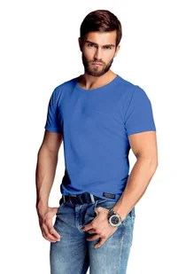 Koszulka męska James z jedwabiu wiskozowego : Kolor - Jeans, Rozmiar - 50/M - Koszulki męskie Koszulka męska James z jedwabiu wiskozowego : Kolor - Jeans, Rozmiar - 50/M - Koszulki męskie - miniaturka - grafika 1