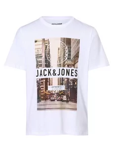Jack & Jones - T-shirt męski  JJGarner, biały - Koszulki męskie - miniaturka - grafika 1