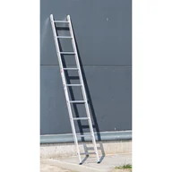 Drabiny - ALVE Aluminiowa jednoczęściowa drabina EUROSTYL, 1x9 szczebli, długość 2,56 m 558001 - miniaturka - grafika 1