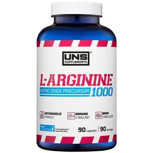 UNS L-Arginine 1000 90caps - Aminokwasy - miniaturka - grafika 1
