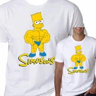 Koszulki męskie - T-Shirt KOSZULKA SIMPSONS BART PREZENT L 0576 - miniaturka - grafika 1