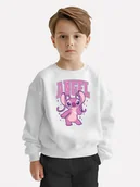 Bluzy dla dziewczynek - BLUZA DZIECIĘCA ANGEL ANDZIA 110-116 MŁODZIEŻOWA WZORY PREZENT JAKOŚĆ - miniaturka - grafika 1