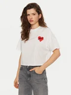 Koszulki i topy damskie - KARL LAGERFELD T-Shirt A1W17074 Biały Regular Fit - miniaturka - grafika 1