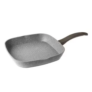 Patelnia aluminiowa z powłoką nieprzywieralną, grillowa 26cm STONE - Patelnie - miniaturka - grafika 1