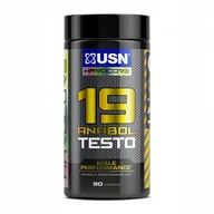 Witaminy i minerały dla sportowców - Usn 19 Anabol Testo 90 Kaps. Booster Testosteronu, Siła - miniaturka - grafika 1